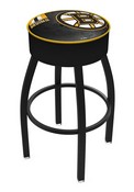L8B1 Boston Bruins Swivel Stool with Black Wrinkle Finish