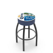 L8B1 Corona (FYB-Front) Swivel Stool with Black Wrinkle Finish by Holland Bar Stool Co.