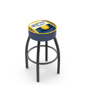 L8B1 Corona (Lbl) Swivel Stool with Black Wrinkle Finish by Holland Bar Stool Co.