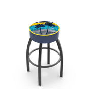 L8B1 Corona (Sunset) Swivel Stool with Black Wrinkle Finish by Holland Bar Stool Co.