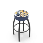L8B1 Corona (WtBtlPtrn) Swivel Stool with Black Wrinkle Finish by Holland Bar Stool Co.