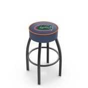 L8B1 - 4 Florida Cushion Seat with Black Wrinkle Base Swivel Bar Stool by Holland Bar Stool Company
