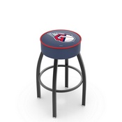 L8B1 Cleveland Guardians Swivel Stool with Black Wrinkle Finish by HBS, AGS-L8B125MLBCle
