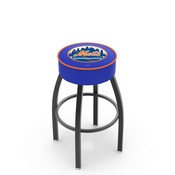 L8B1 New York Mets Swivel Stool with Black Wrinkle Finish by HBS, AGS-L8B125MLBNYM