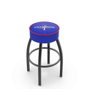L8B1 Texas Rangers - 2023 World Series Champions Swivel Stool with Black Wrinkle Finish by HBS, AGS-L8B125MLBTexWS23