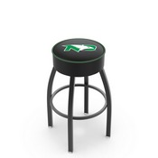 L8B1 - 4 North Dakota Cushion Seat with Black Wrinkle Base Swivel Bar Stool by Holland Bar Stool Company