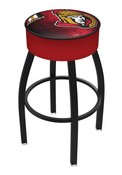 L8B1 Ottawa Senators Swivel Stool with Black Wrinkle Finish