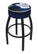 L8B1 Toronto Maple Leafs Swivel Stool with Black Wrinkle Finish