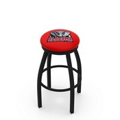 L8B2B - Black Wrinkle Alabama Swivel Bar Stool with Accent Ring by Holland Bar Stool Company, L8B2BAL-Ele