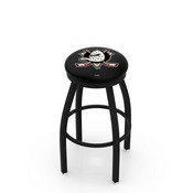 L8B2B - Black Wrinkle Anaheim Ducks Swivel Bar Stool with Accent Ring by Holland Bar Stool Company