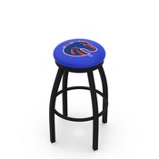 L8B2B - Black Wrinkle Boise State Swivel Bar Stool with Accent Ring by Holland Bar Stool Company, L8B2BBoiseS