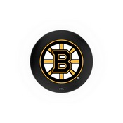 L8B2B - Black Wrinkle Boston Bruins Swivel Bar Stool with Accent Ring by Holland Bar Stool Company