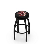 L8B2B - Black Wrinkle Boston College Swivel Bar Stool with Accent Ring by Holland Bar Stool Company, L8B2BBostnC