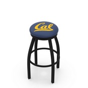 L8B2B - Black Wrinkle Cal Swivel Bar Stool with Accent Ring by Holland Bar Stool Company, L8B2BCal-Un