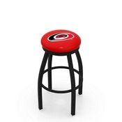 L8B2B - Black Wrinkle Carolina Hurricanes Swivel Bar Stool with Accent Ring by Holland Bar Stool Company