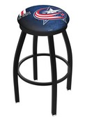 L8B2B Columbus Blue Jackets Swivel Stool with Black Wrinkle Finish