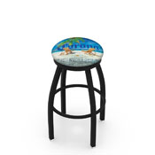 L8B2B Corona (FYB-Backs) Swivel Stool with Black Wrinkle Finish by Holland Bar Stool Co.