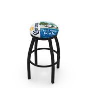 L8B2B Corona (FYB-Front) Swivel Stool with Black Wrinkle Finish by Holland Bar Stool Co.
