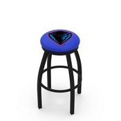 L8B2B - Black Wrinkle DePaul Swivel Bar Stool with Accent Ring by Holland Bar Stool Company
