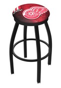 L8B2B Detroit Red Wings Swivel Stool with Black Wrinkle Finish
