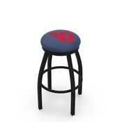 L8B2B - Black Wrinkle University of Dayton Swivel Bar Stool with Accent Ring by Holland Bar Stool Company