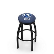 L8B2B - Black Wrinkle Eastern Illinois Swivel Bar Stool with Accent Ring by Holland Bar Stool Company