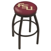 L8B2B - Black Wrinkle Florida State (Script) Swivel Bar Stool with Accent Ring by Holland Bar Stool Company