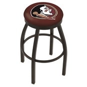 L8B2B - Black Wrinkle Florida State (Head) Swivel Bar Stool with Accent Ring by Holland Bar Stool Company