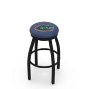 L8B2B - Black Wrinkle Florida Swivel Bar Stool with Accent Ring by Holland Bar Stool Company