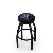 L8B2B - Black Wrinkle Grand Valley State Swivel Bar Stool with Accent Ring by Holland Bar Stool Company, L8B2BGVStUn