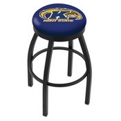 L8B2B - Black Wrinkle Kent State Swivel Bar Stool with Accent Ring by Holland Bar Stool Company