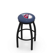 L8B2B Cleveland Guardians Swivel Stool with Black Wrinkle Finish by HBS, AGS-L8B2B25MLBCle
