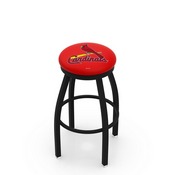 L8B2B St. Louis Cardinals Swivel Stool with Black Wrinkle Finish by HBS, AGS-L8B2B25MLBStL