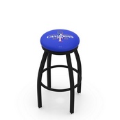 L8B2B Texas Rangers - 2023 World Series Champions Swivel Stool with Black Wrinkle Finish by HBS, AGS-L8B2B25MLBTexWS23