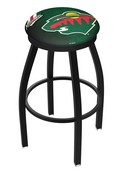 L8B2B Minnesota Wild Swivel Stool with Black Wrinkle Finish