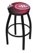 L8B2B Montreal Canadiens Swivel Stool with Black Wrinkle Finish