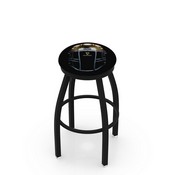 L8B2B Notre Dame - Guinness (Helmet) Swivel Stool with Black Wrinkle Finish by Holland Bar Stool Co., AGS-L8B2B25ND-Guin-Hlm