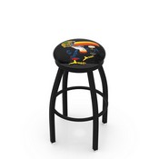 L8B2B Notre Dame - Guinness (Toucan) Swivel Stool with Black Wrinkle Finish by Holland Bar Stool Co., AGS-L8B2B25ND-Guin-Tcn