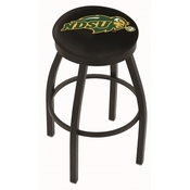 L8B2B - Black Wrinkle North Dakota State Swivel Bar Stool with Accent Ring by Holland Bar Stool Company, L8B2BNDakSt