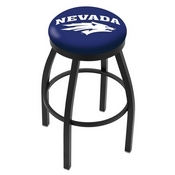 L8B2B - Black Wrinkle Nevada Swivel Bar Stool with Accent Ring by Holland Bar Stool Company