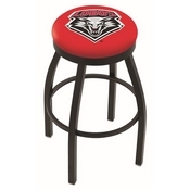L8B2B - Black Wrinkle New Mexico Swivel Bar Stool with Accent Ring by Holland Bar Stool Company