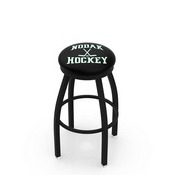 L8B2B North Dakota (Hockey) Swivel Stool with Black Wrinkle Finish, L8B2B25NorDakHky