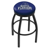L8B2B - Black Wrinkle North Florida Swivel Bar Stool with Accent Ring by Holland Bar Stool Company