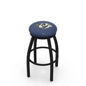 L8B2B - Black Wrinkle Nashville Predators Swivel Bar Stool with Accent Ring by Holland Bar Stool Company