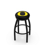 L8B2B University of Oregon Swivel Stool with Black Wrinkle Finish by Holland Bar Stool Company, AGS-L8B2B25OregUn