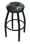 L8B2B San Jose Sharks Swivel Stool with Black Wrinkle Finish