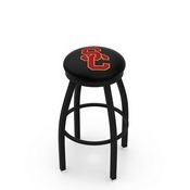 L8B2B - Black Wrinkle USC Trojans Swivel Bar Stool with Accent Ring by Holland Bar Stool Company