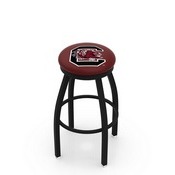 L8B2B - Black Wrinkle South Carolina Swivel Bar Stool with Accent Ring by Holland Bar Stool Company