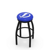 L8B2B - Black Wrinkle Tampa Bay Lightning Swivel Bar Stool with Accent Ring by Holland Bar Stool Company