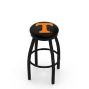 L8B2B - Black Wrinkle Tennessee Swivel Bar Stool with Accent Ring by Holland Bar Stool Company